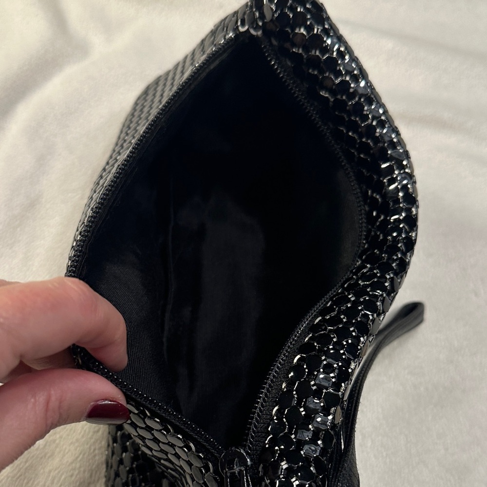 Black Woven Metal Clutch - Picture 5 of 5
